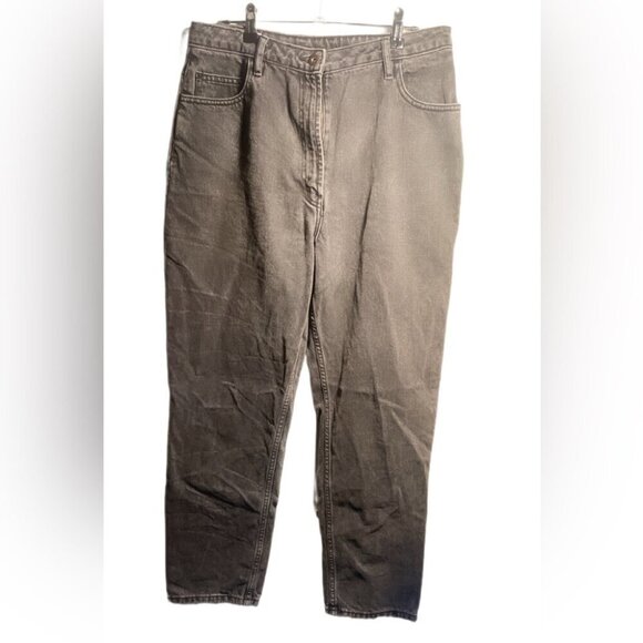 COLLUSION x006 Plus mom Relaxed Fit Trendy Day 2 Nite jeans in washed black 30 - Picture 2 of 4